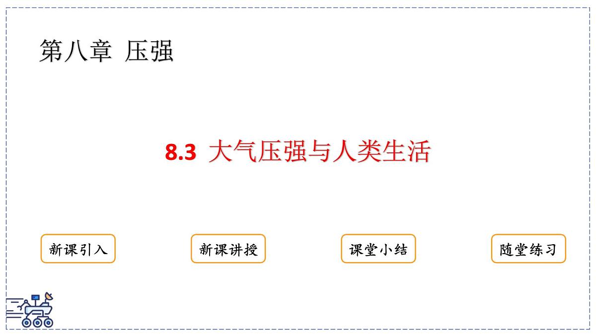 2024-2025学年沪粤版物理八年级下册 8.3 大气压强与人类生活（课件）(1)第1页