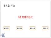 2024-2025學(xué)年滬粵版物理八年級(jí)下冊(cè) 9.3 物體的浮沉（課件）(1)