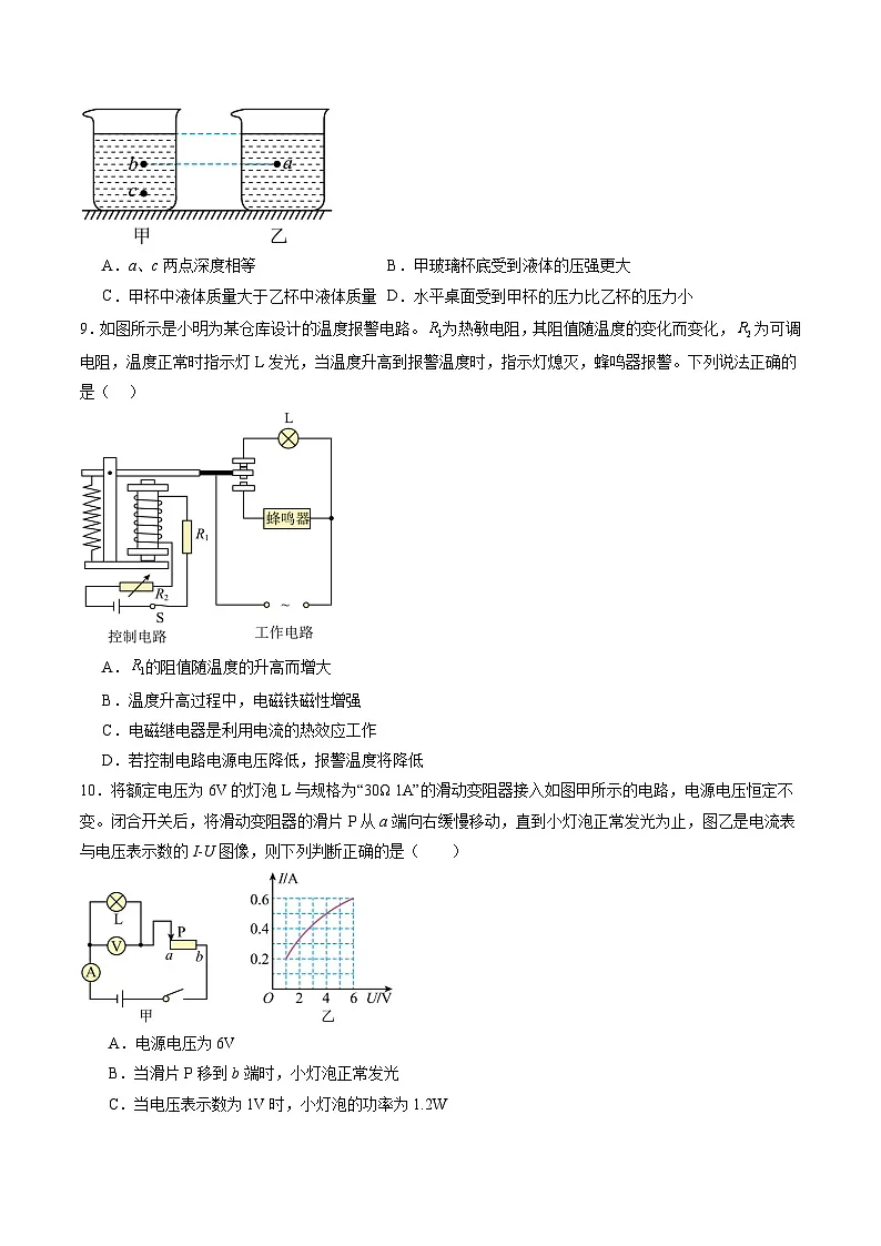 2025年中考押题预测卷：物理（山东济南卷）（考试版）第3页