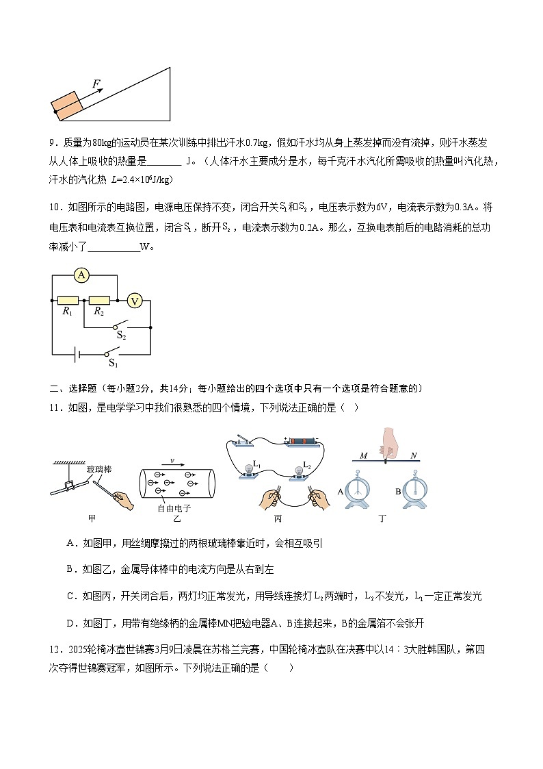 2025年中考押题预测卷：物理（安徽卷02）（考试版）第3页
