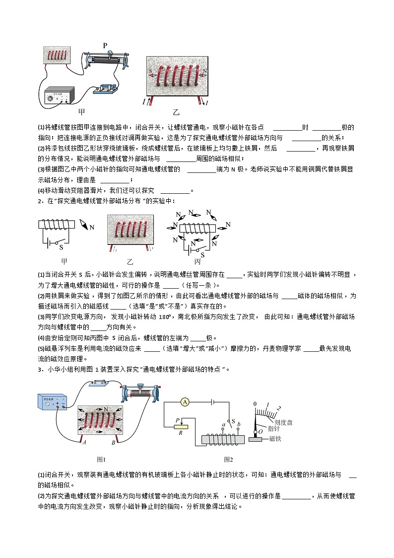 专题4.2.9 探究通电螺线管外部磁场的方向-【实验攻略】2025年中考物理新课标必做21实验及近年热考实验学案第2页
