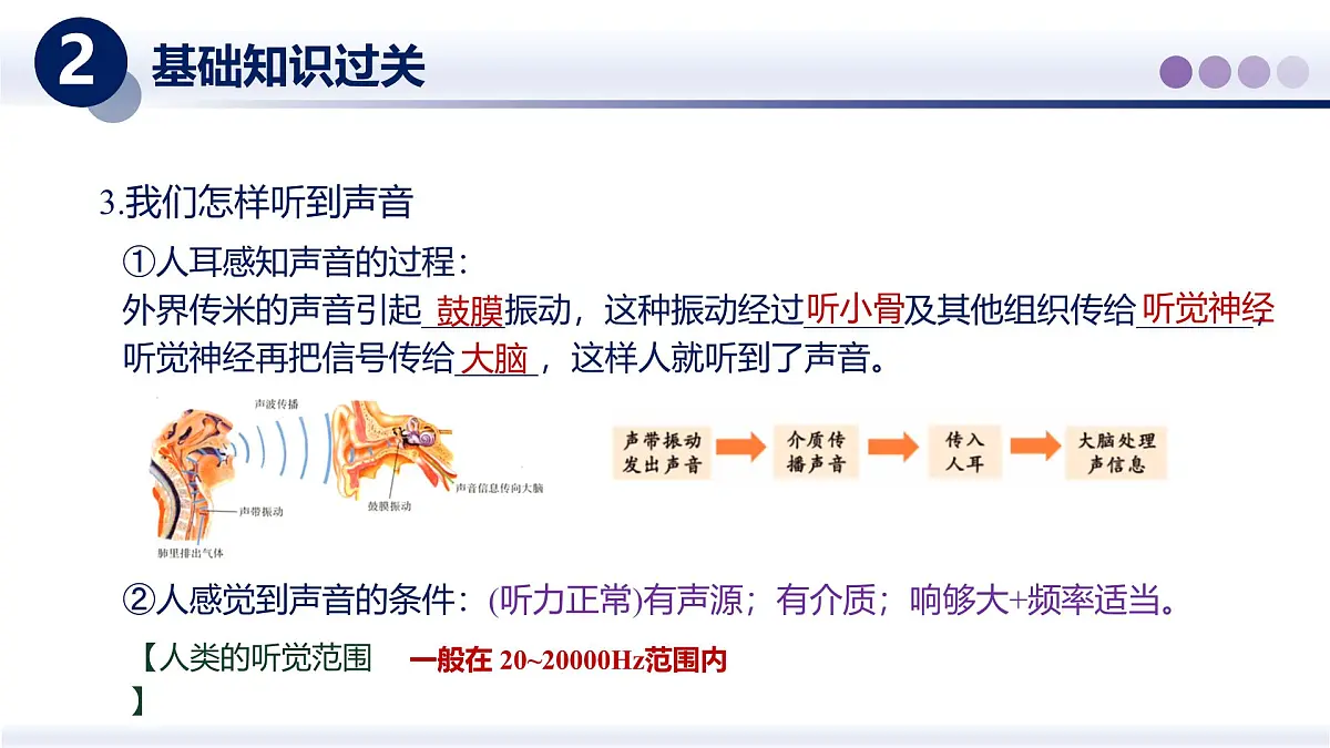 （教科版2024）初中物理八年级上册 第三章+声的世界（章末复习） 课件第7页