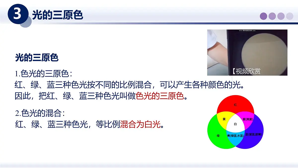 （教科版2024）初中物理八年级上册 4.8走进彩色世界 课件第7页