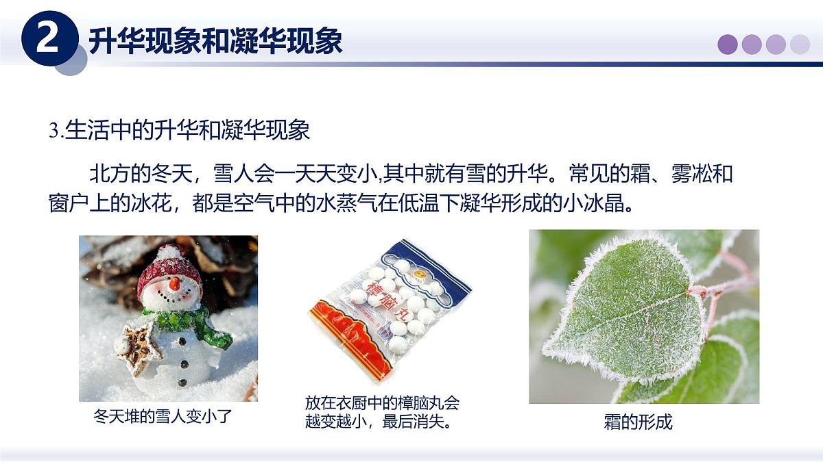（教科版2024）初中物理八年级上册 5.4升华与凝华 课件第7页