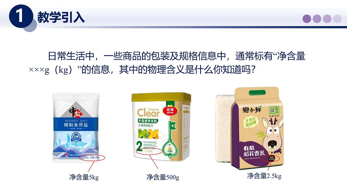 （教科版2024）初中物理八年级上册 6.1质量 课件第2页