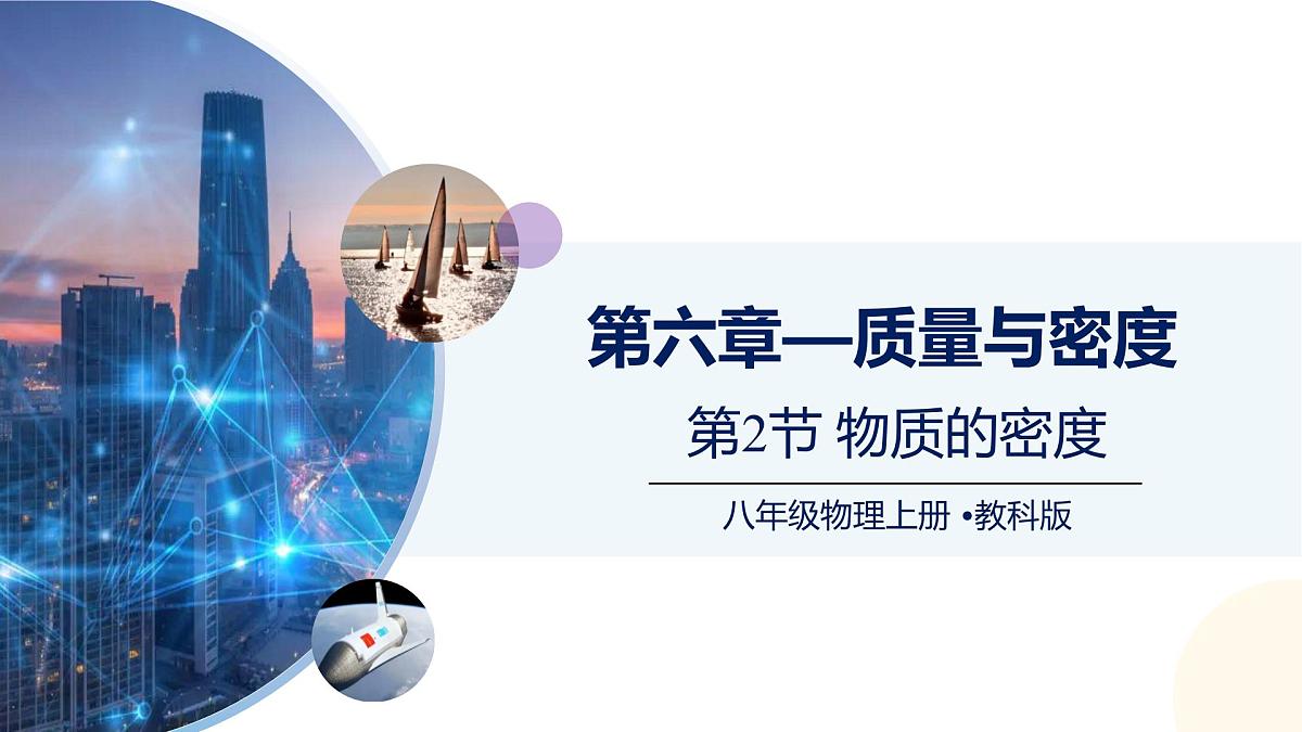 （教科版2024）初中物理八年级上册 6.2物质的密度 课件第1页