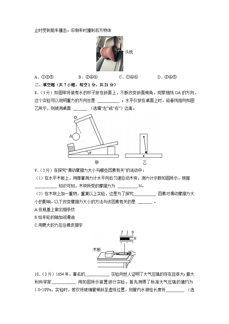 广东省惠州市2024-2025学年八年级下学期期中考试物理试题第3页