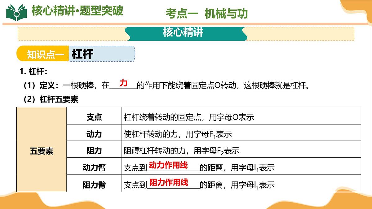 专题03 机械与能 2025学年八年级物理下学期期末考点大串讲北师大版课件第6页