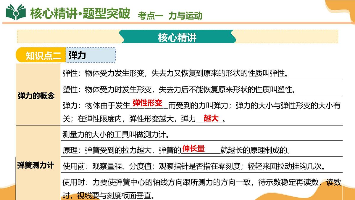 专题01+++力与运动、压强和浮力 2025学年八年级物理下学期期末考点大串讲鲁科版课件第8页
