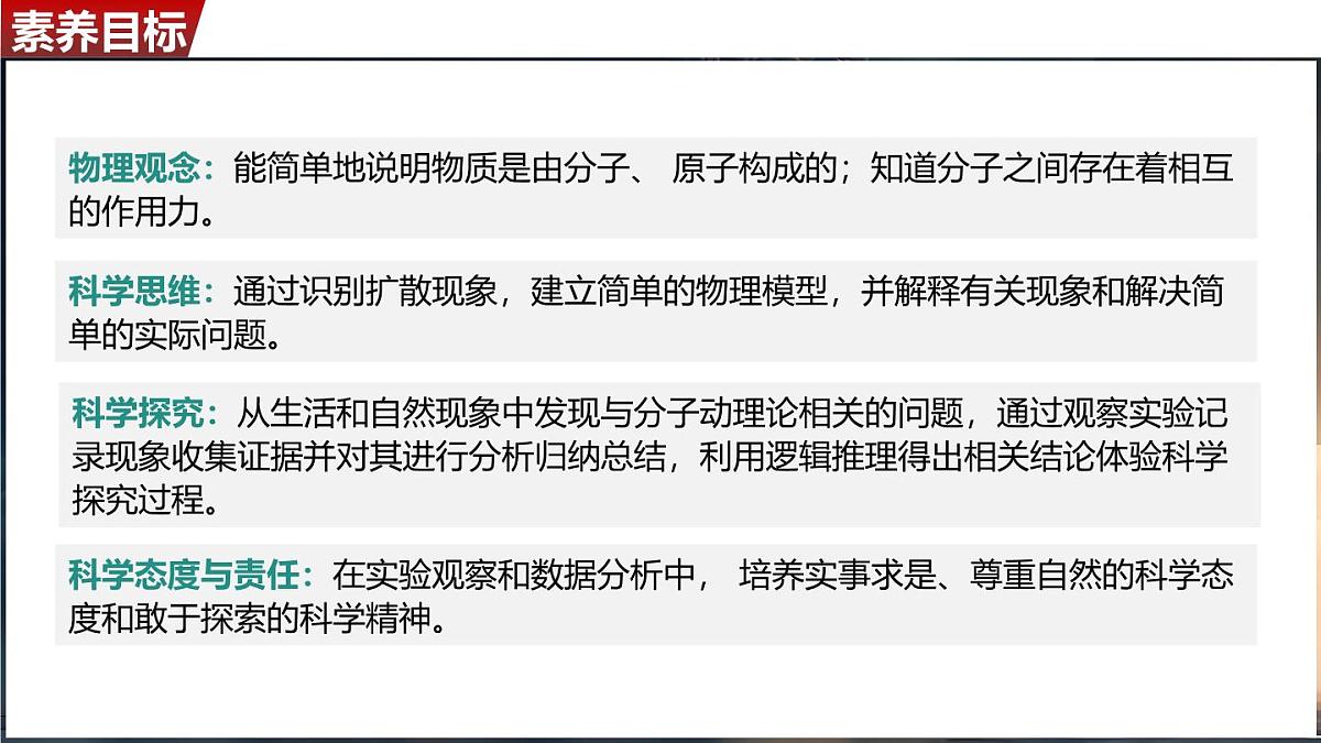 人教版（2024）物理九年级上册  13.2 分子动理论的初步知识（课件）第2页
