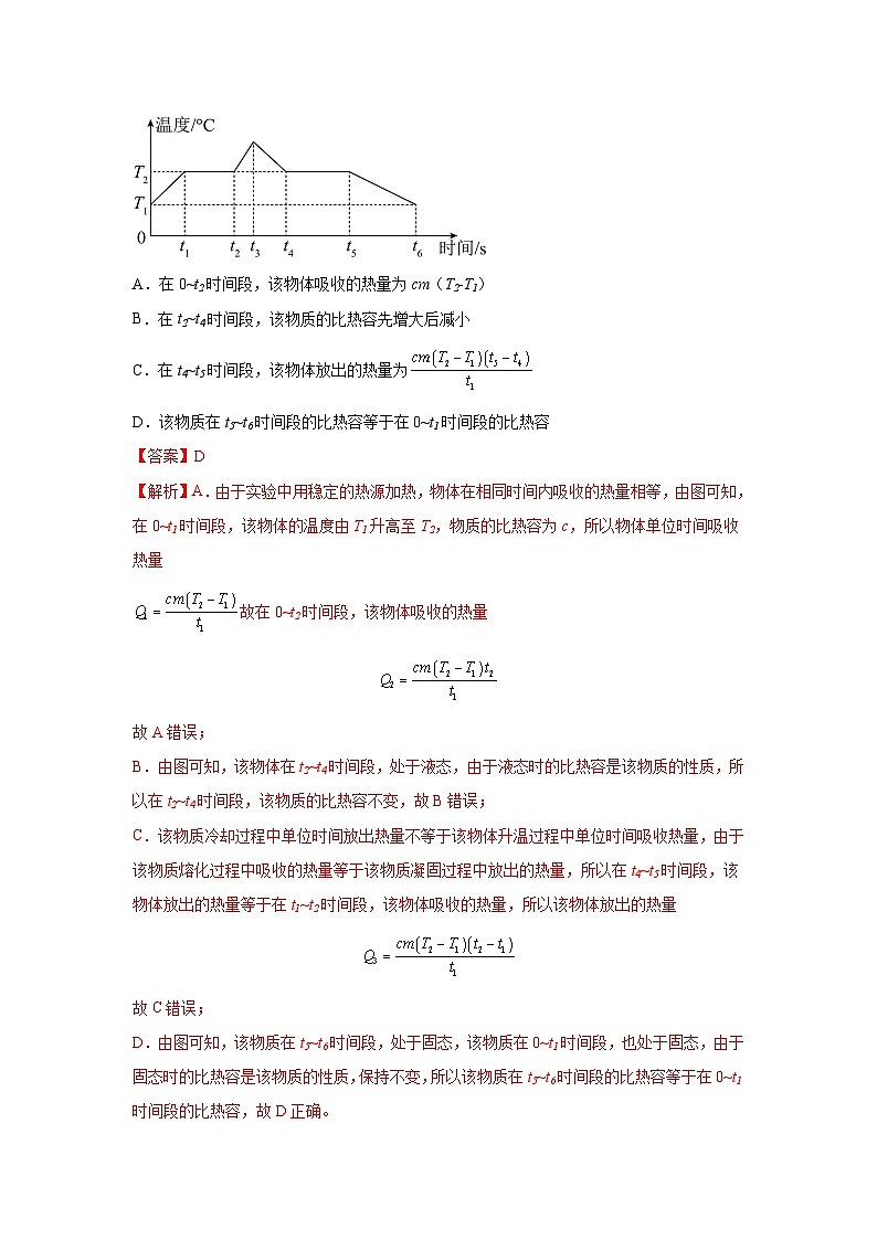 专题05  内能及内能的应用（第01期）（教师版）第2页