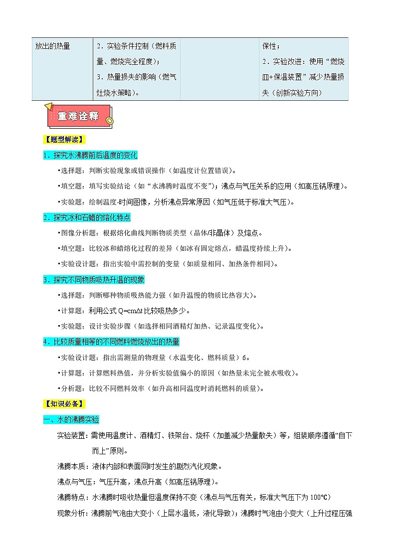 专题03+热学中的重点实验-江苏省2025年中考物理重难点热点专练（含答案解析）第2页