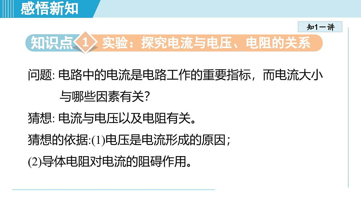 16.2探究：电流与电压、电阻的关系（课件）-2025-2026学年沪科版九年级物理全一册第3页