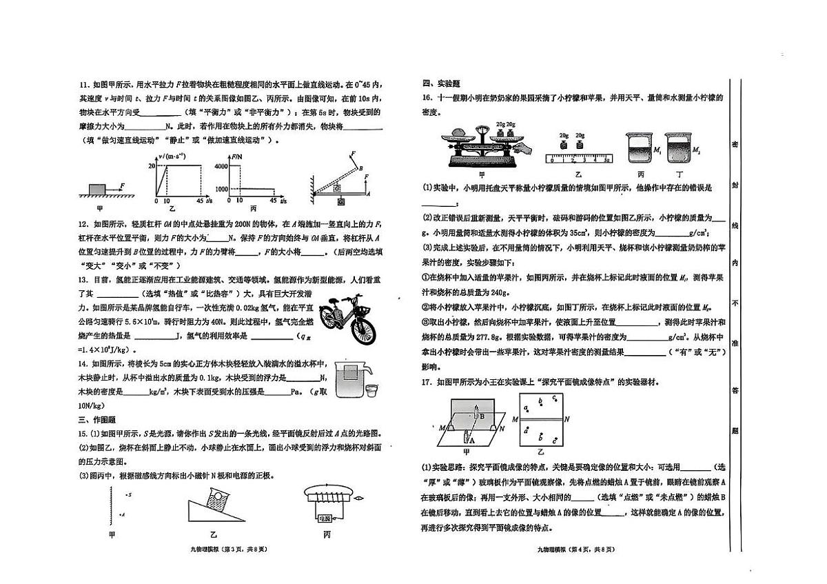 2025年广东省汕头市潮南区陈店公校中考三模物理试题（中考模拟）第2页