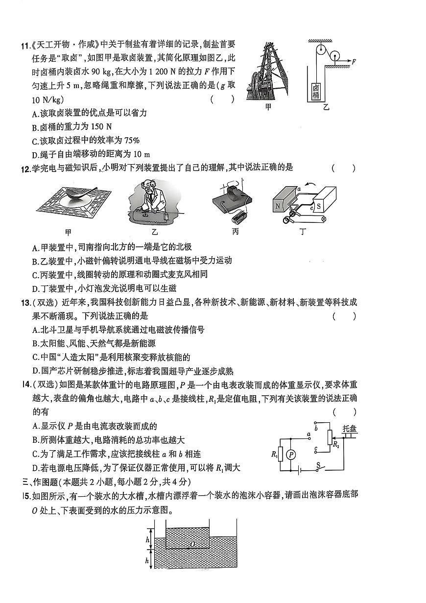2025年河南省驻马店市驿城区中考三模物理试题（中考模拟）第3页