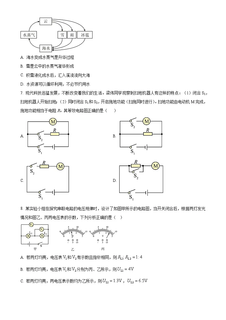 2025年山东省烟台经济技术开发区中考一模物理试题（中考模拟）第3页