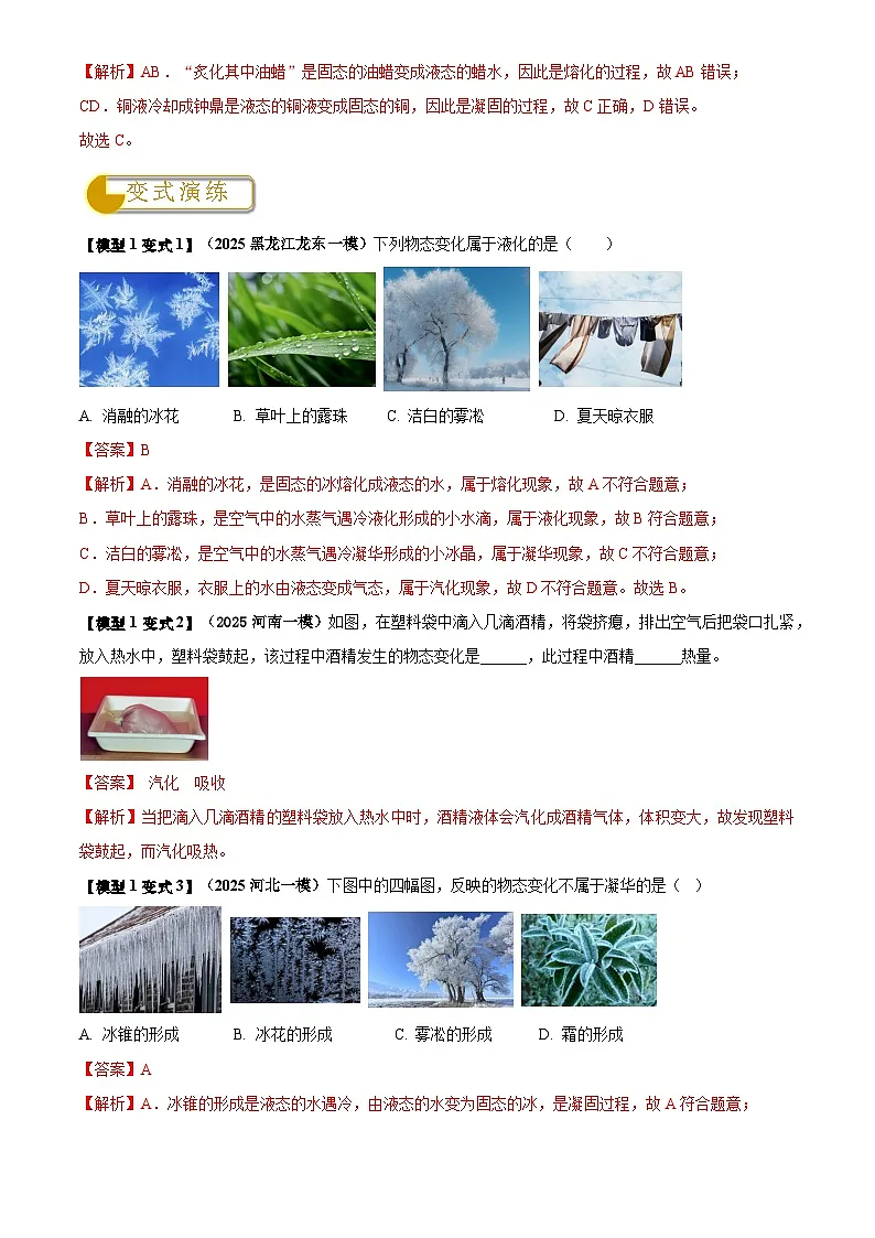 2025年中考物理专题复习练习专题03 热学四类重点问题(解析版)第3页