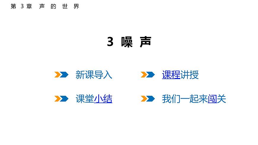3.3  噪  声  课件  2025-2026学年物理教科版（2024）八年级上册第1页