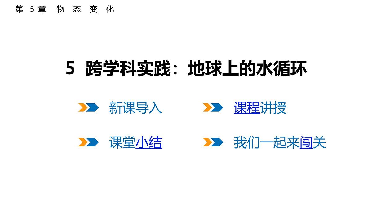 5.5  跨学科实践：地球上的水循环  课件  2025-2026学年物理教科版（2024）八年级上册第1页
