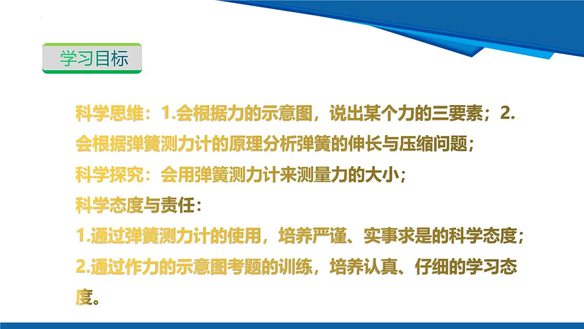 2025年春沪粤版物理八年级下册教学课件 6.2 弹力 力的测量和表示第3页