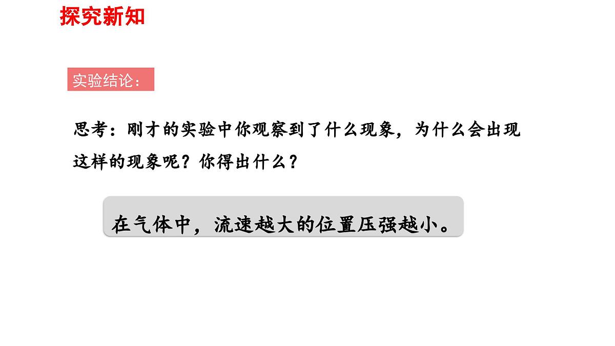 2025年春人教版物理八年级下册 第九章 第5节 《流体压强与流速的关系》课件第8页