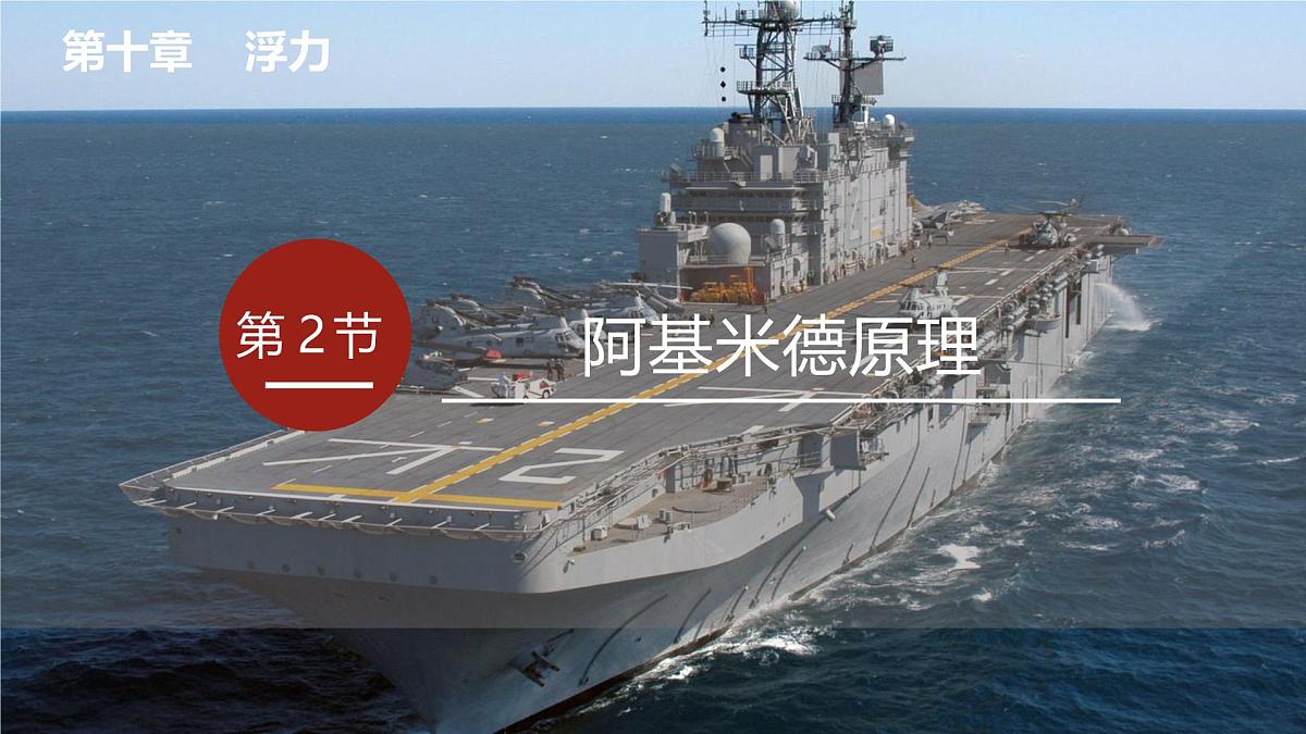 2025年春人教版物理八年级下册 第十章 第2节 《阿基米德原理》课件第1页