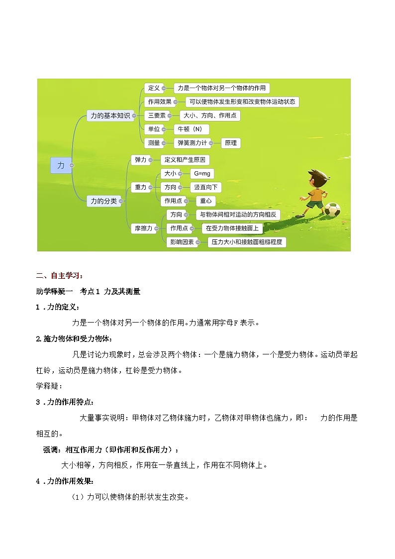 第六章  熟悉而陌生的力单元整理与复习（教学设计）第2页