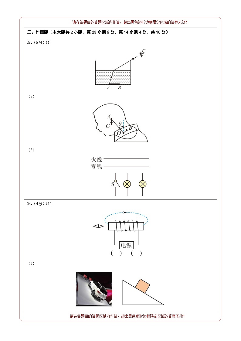 物理（全国卷）（答题卡）第2页