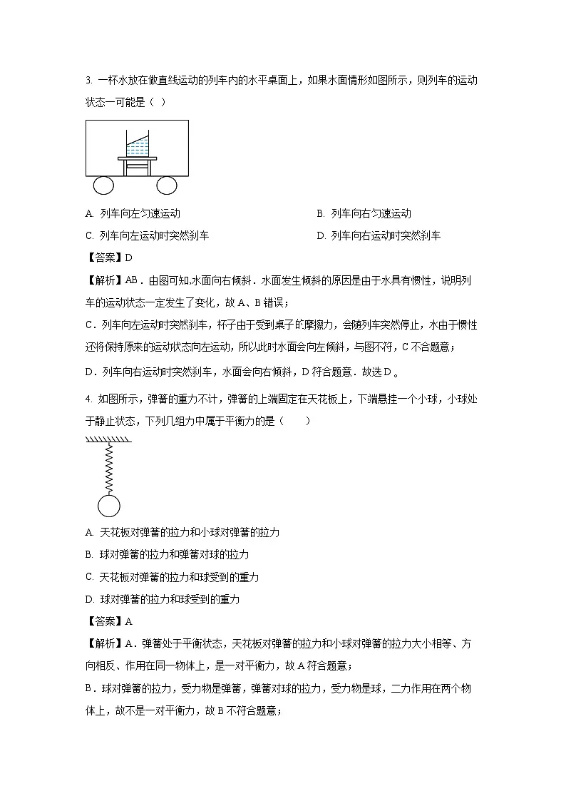 物理：2025年山东省日照市东港区中考一模试题（解析版）第2页