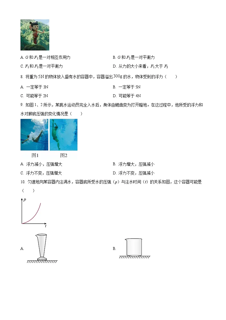 福建省福州市第十八中学2024-2025学年八年级下学期期中考试物理试题第3页