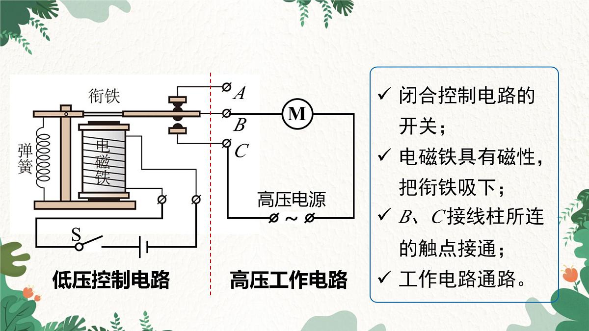 沪粤版物理九年级下册16.4 电磁继电器与自动控制课件第5页