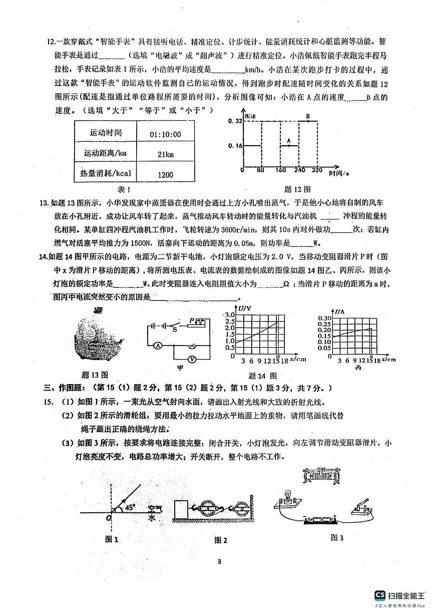 2025年广东省佛山市南海区佛山市南海外国语学校中考三模物理试题（中考模拟）第3页