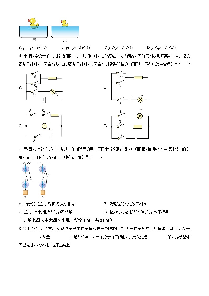2025年广东省清远市连州中学中考二模物理试题（中考模拟）第2页