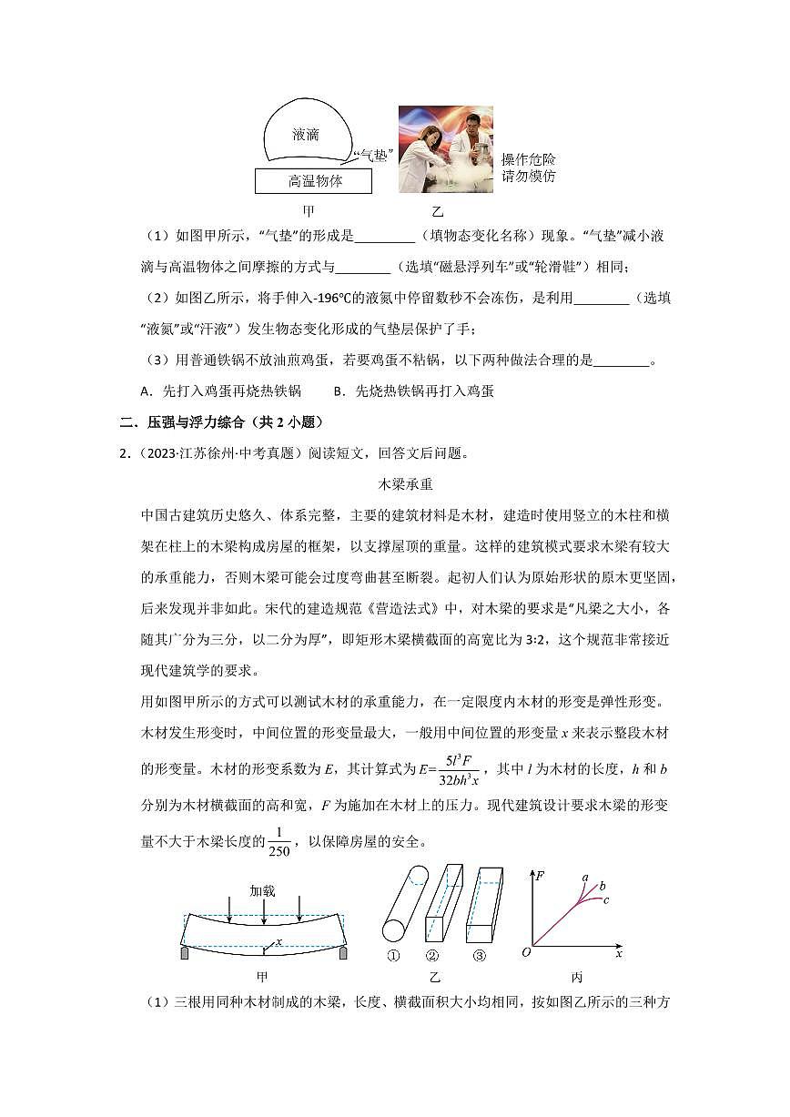 备战中考物理--挑战24 科普阅读题(初中物理综合30题)(学生版)第2页