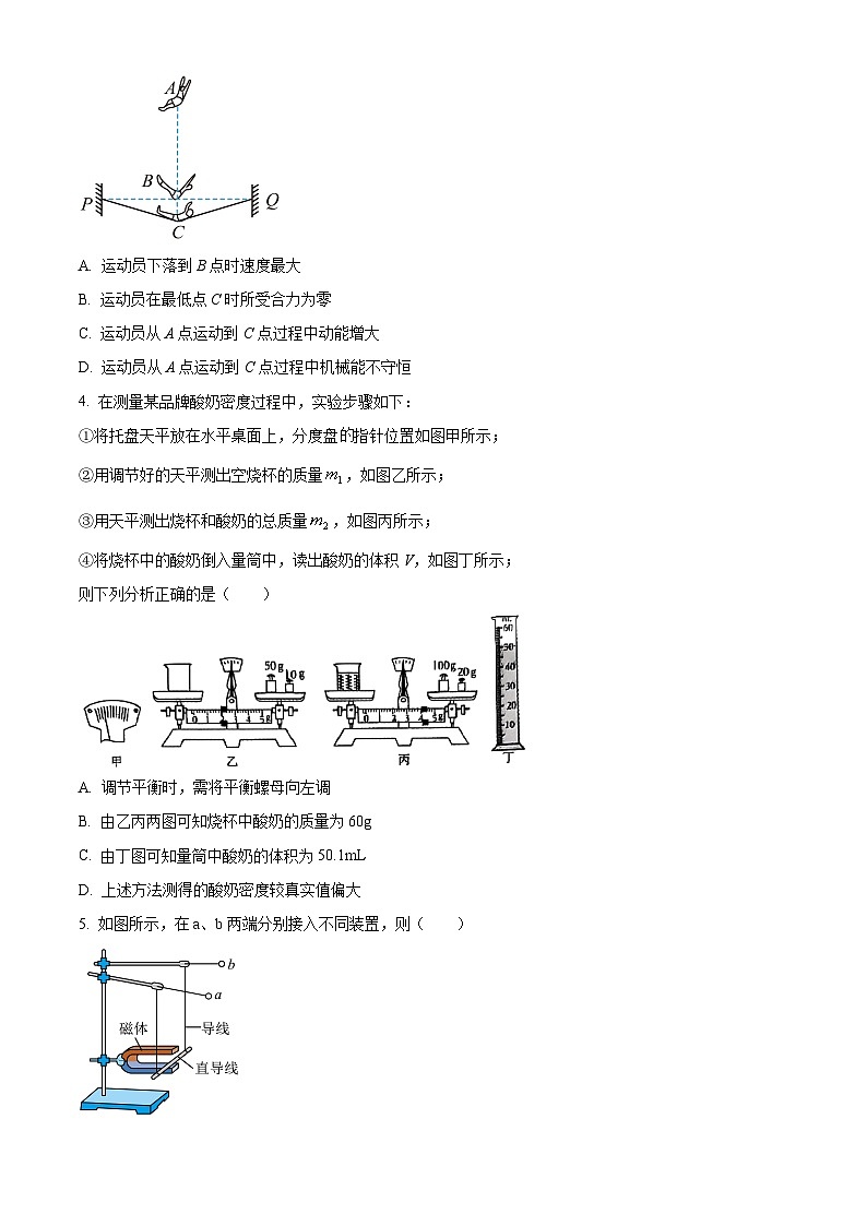 2025年山东省潍坊市诸城市中考二模物理试题 （中考模拟）第2页