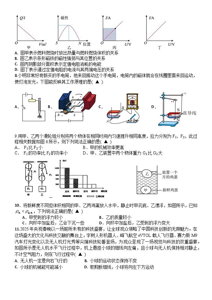 2025年江苏省仪征市实验中学教育集团九年级中考三模物理试卷 第2页