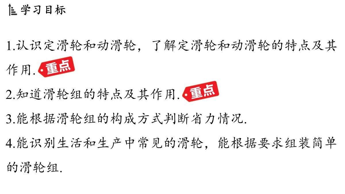 苏科版（2024）九年级物理上册 11.2 滑轮（课件）第2页