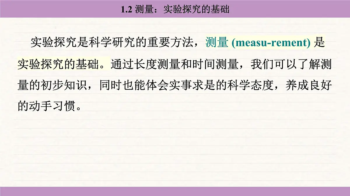 教科版（2024）八年级物理上册 1.2 测量：实验探究的基础（课件）第5页