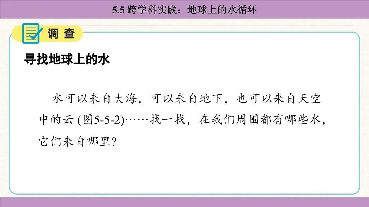 教科版（2024）八年级物理上册 5.5 跨学科实践：地球上的水循环（课件）第5页