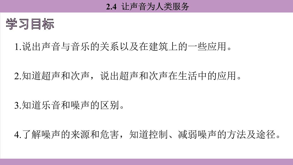 沪粤版（2024）八年级物理上册 2.4 让声音为人类服务（课件）第4页