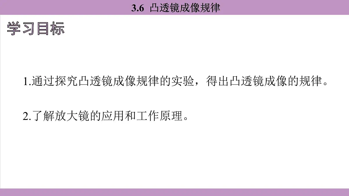沪粤版（2024）八年级物理上册 3.6 凸透镜成像规律（课件）第4页