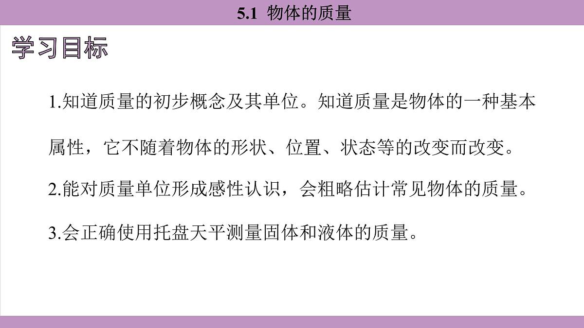 沪粤版（2024）八年级物理上册 5.1 物体的质量（课件）第3页