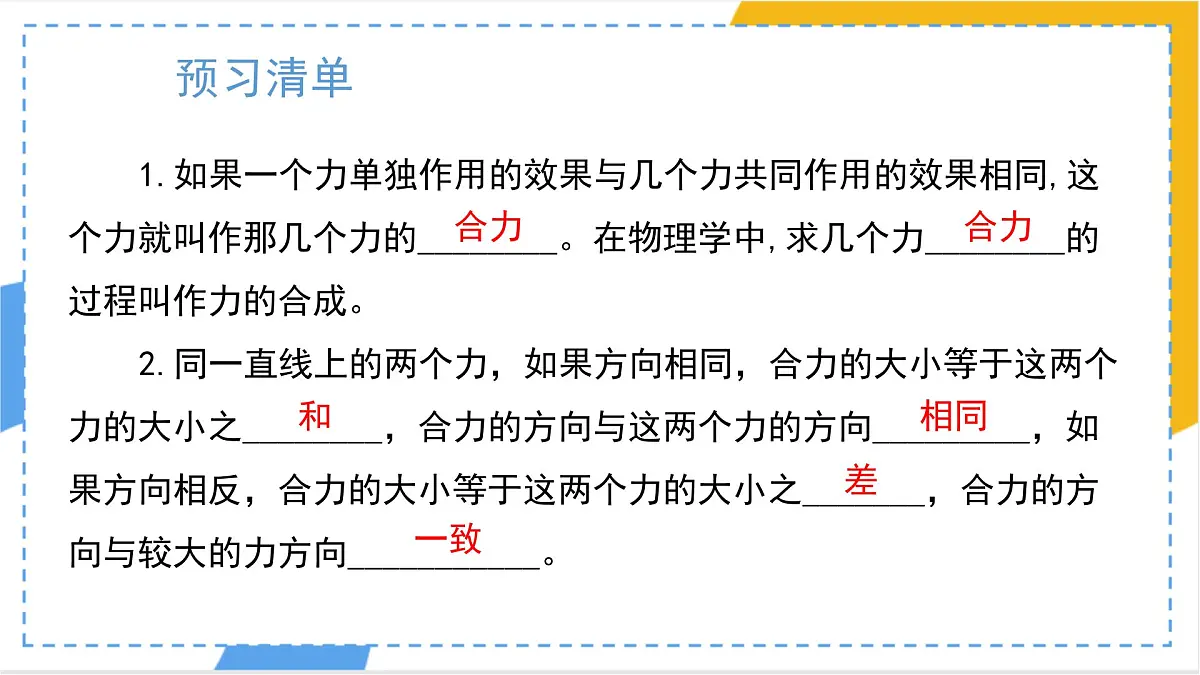8.4 同一直线上二力的合成 课件 人教版（2024）物理八年级下册第2页