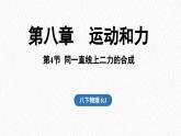 8.4 同一直线上二力的合成（课件）人教版（2024）物理八年级下册