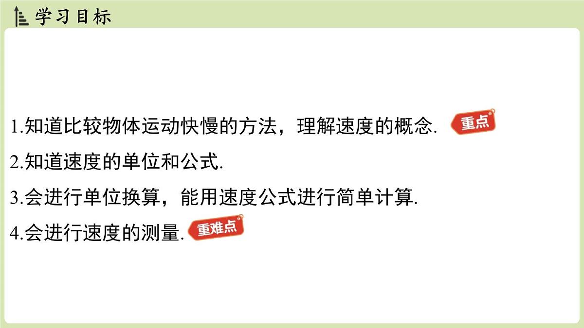 【暑假提前学】2025年秋苏科版物理八年级上册教学课件 第五章 第二节 速度第2页