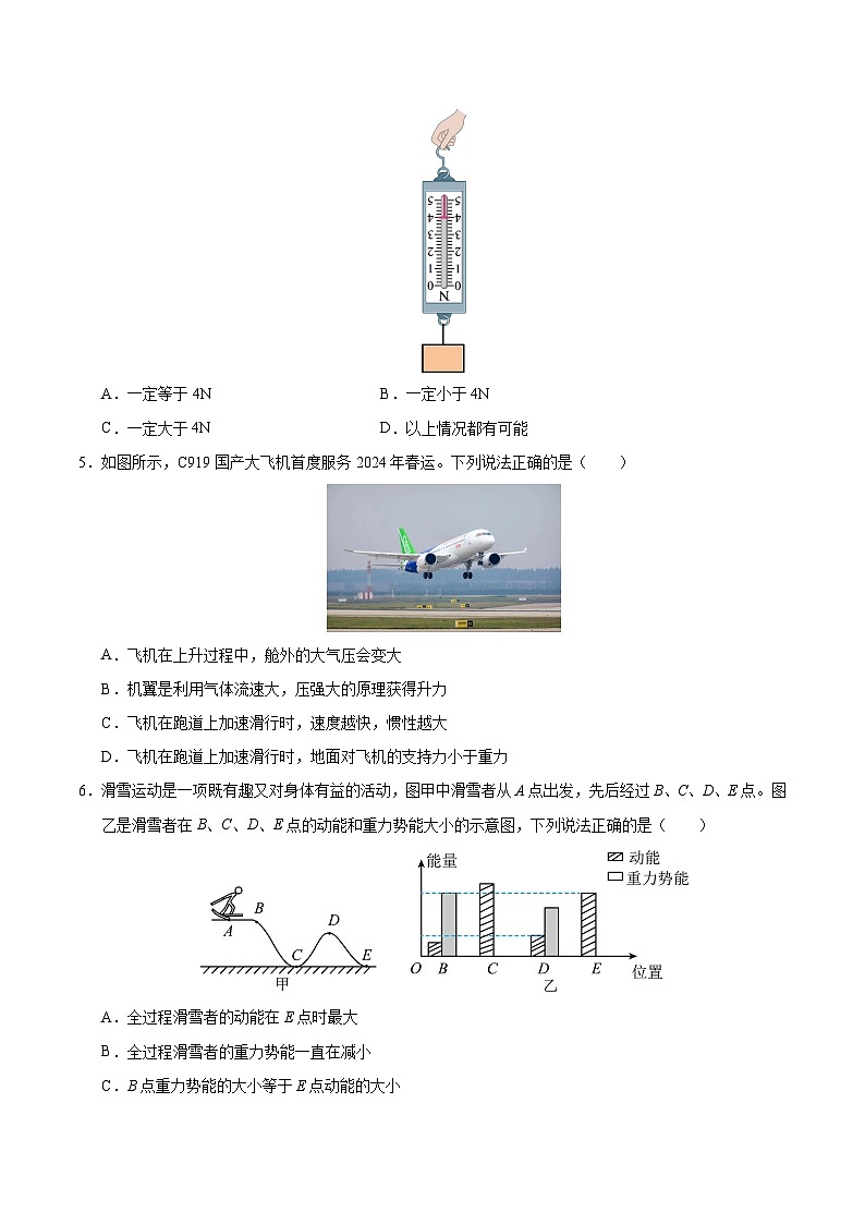2024-2025学年八年级物理期末模拟卷（考试版）（河北）第2页