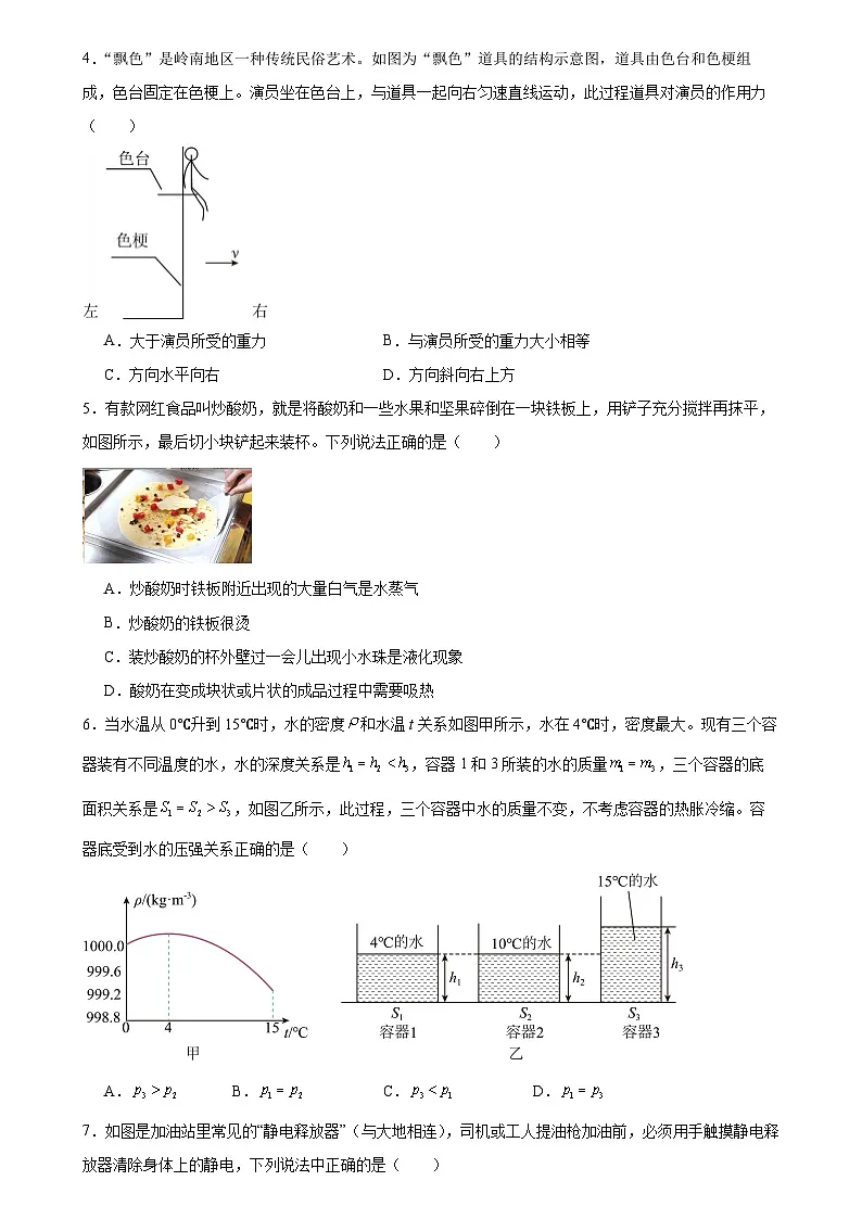 2025年广东省广州大学附属中学中考二模物理试卷无答案第2页