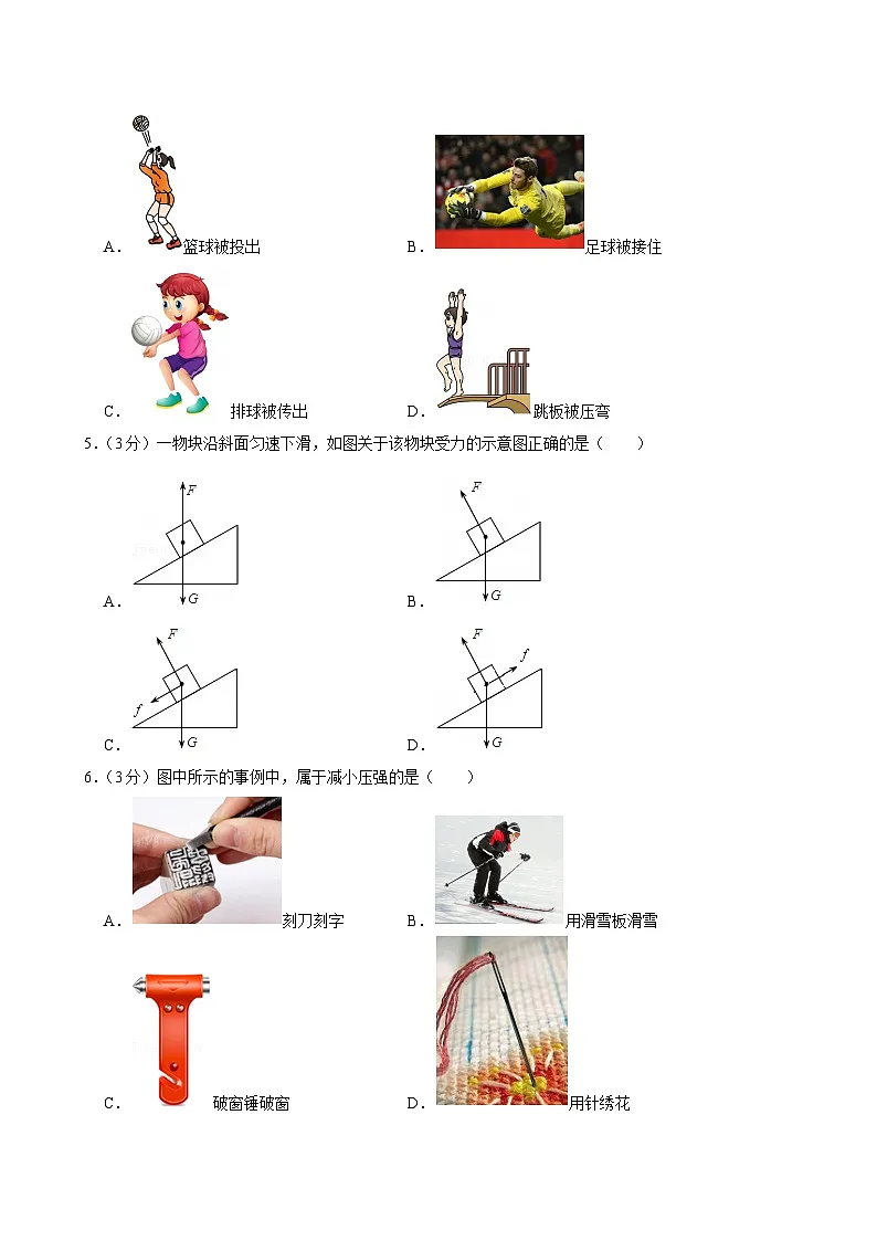 天津市静海区2024-2025学年八年级下学期期中物理试卷第2页