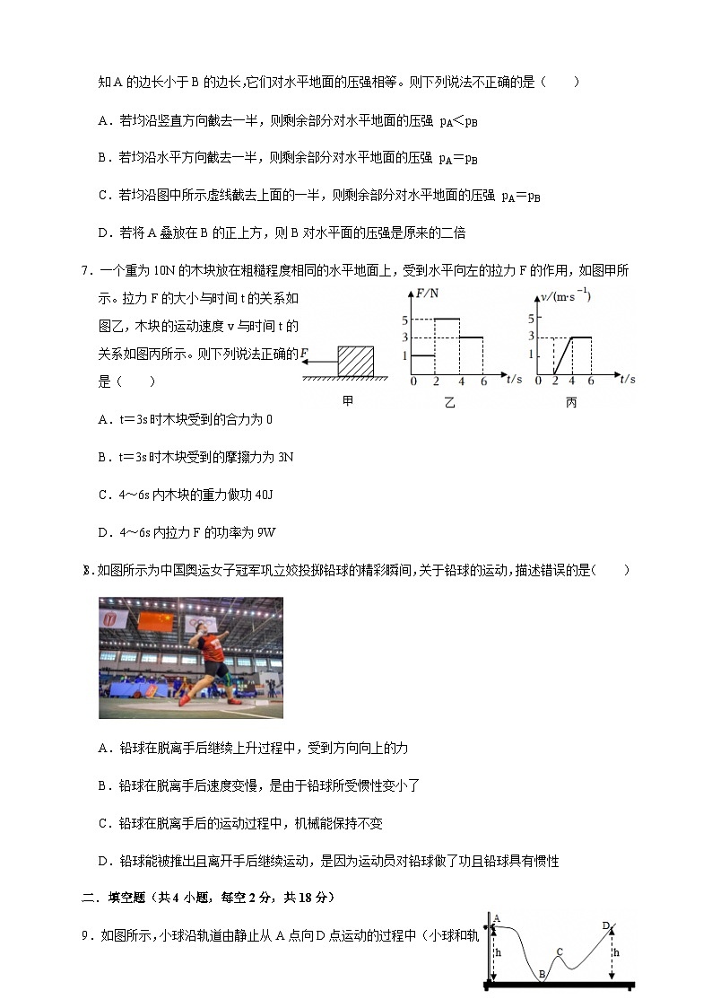 贵州省2024-2025学年八年级下学期期末 物理模拟试卷(二)第3页