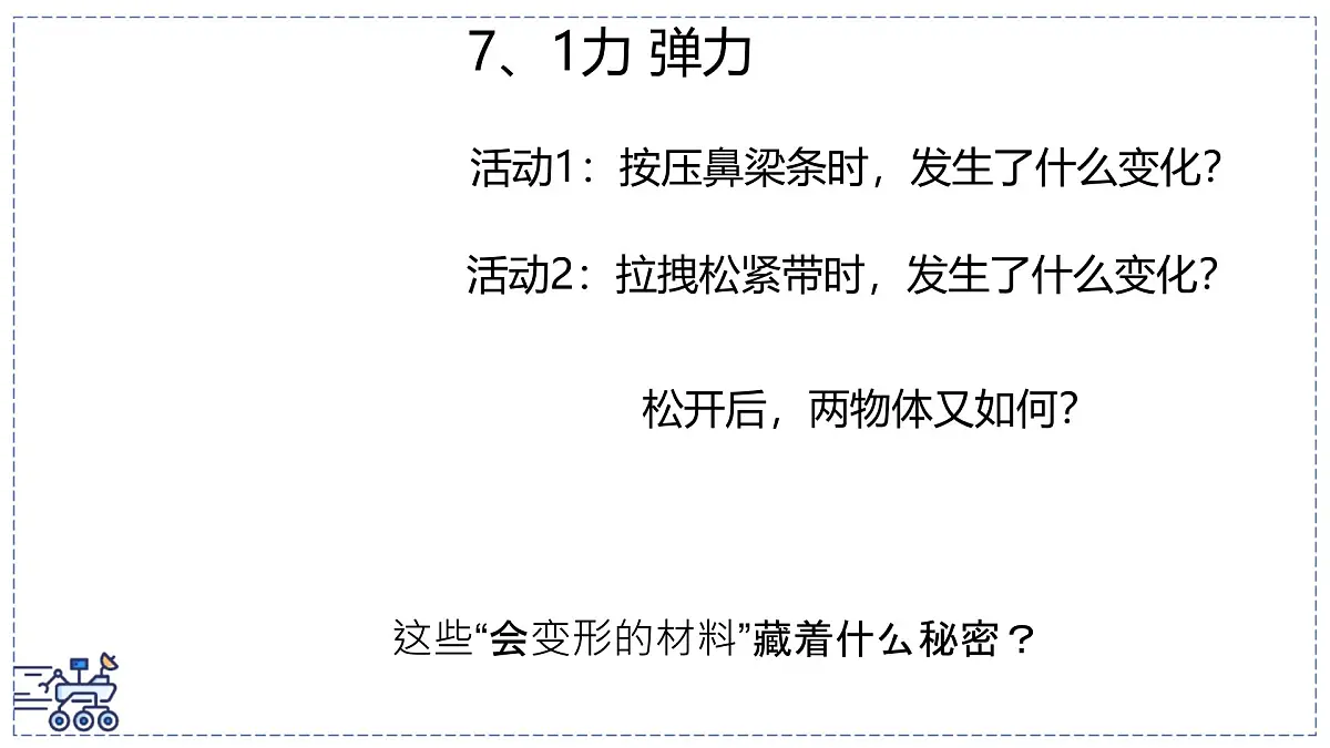 2024-2025学年苏科版物理八年级下册 7.1 力 弹力 课件第1页